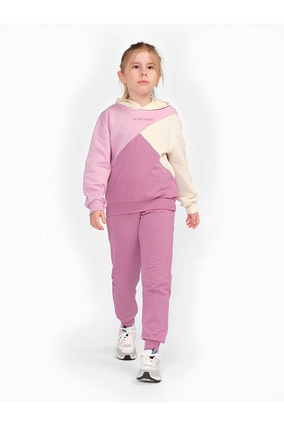 Rise Raba Girl's Long Sleeve Hooded 2-Piece Tracksuit and Sweatshirt Set 7-10 Years