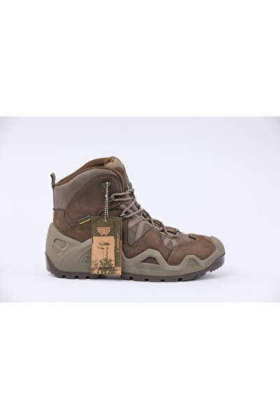 WARBOOTS Khk-2049 Nubuk Deri Waterproof Astar Arazi Ve Askeri Bot Haki Rengi Yarım Boy