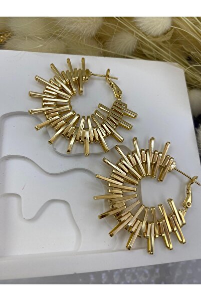 Arescollection KARARMAZ İTHAL ÇELİK HALKA KÜPE