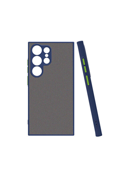 Nezih Case Samsung Galaxy S24 Ultra Uyumlu Kılıf Kamera Korumalı Renkli Kenarlı Mat Silikon Kapak