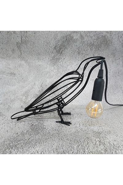 CajuArt Crow Metal Decor Sconce Carrying Metal Handmade Lamp