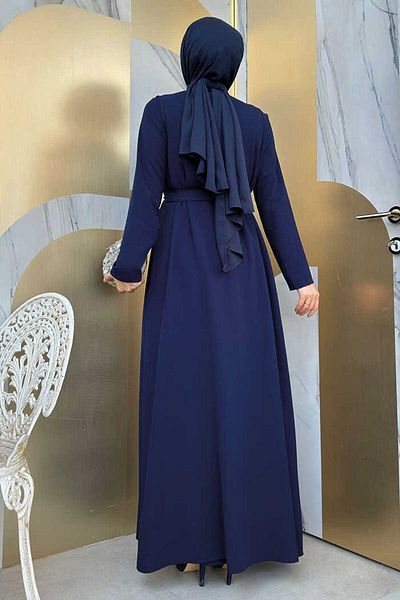 Bym Fashion Anzug mit Rüschenweste 8489 Marineblau