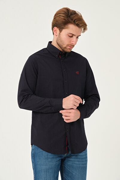 Catto Peak Сорочка Regularfit з еластичною стрічкою з попліну