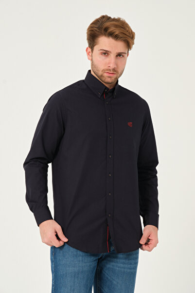 Catto Peak Сорочка Regularfit з еластичною стрічкою з попліну