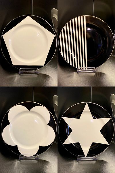 Lucky Art Mila Bone 27 cm 4-Piece Serving Plate - Lyba 026