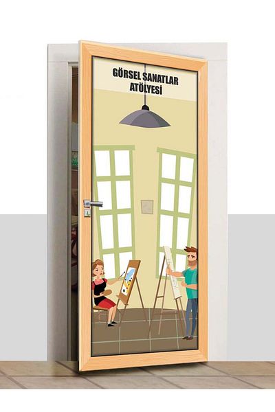 SINIF SEPETİ Σχολικό Φόρεμα Πόρτας - Εργαστήριο Οπτικών Τεχνών - K1131