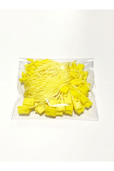 Grdall 100 Pieces - Locked Thread - Product Thread - Locked Label Thread - Yellow Color