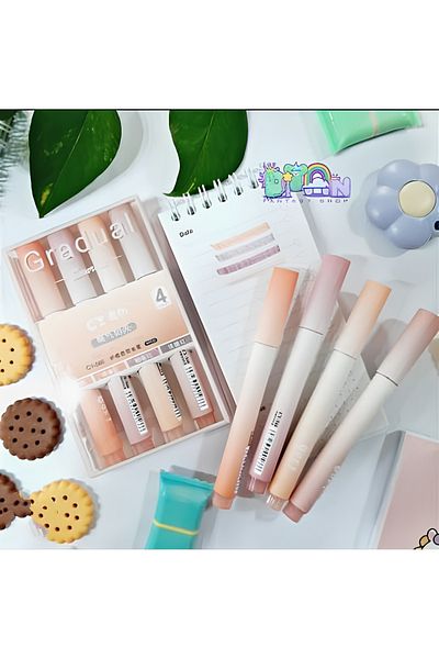 ÖZ KIRTASİYE Gradual Soft Colors Highlighter Set of 4