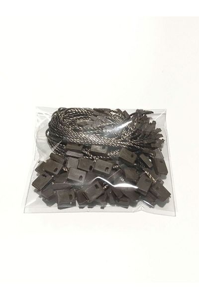 Grdall 100 Pieces - Locked Thread - Product Thread - Locked Label Thread - Dark Brown Color