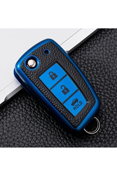 AYCANSTORE Husă Tpu pentru telecomandă Nissan Switchblade 3 butoane (albastru)
