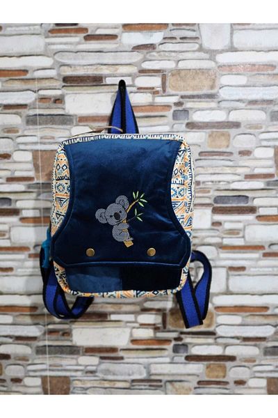 Street Bag Koala Patterned Bohemian Backpack with Cover