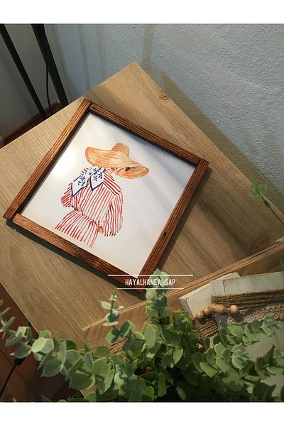 HAYALHANE AHŞAP Скандинавска маса / Дървена маса за жени