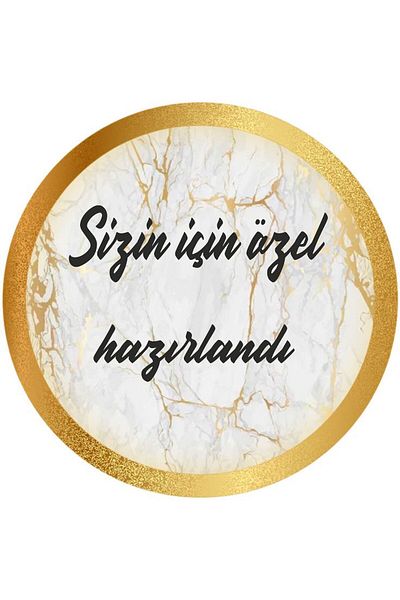 SIRADIŞI REKLAM Round sticker water resistant made for you with image 50pcs