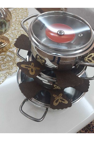 SEHARA 3 PIECES OF SEAL/TAVA, POT, PIPE, SCRATCHPROOF, PROTECTOR/ 2-3MM THICKNESS/ 29CM/BROWN