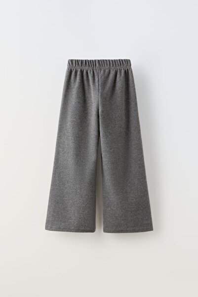 Pink Hippo Kids Kız Çocuk Wide Leg Yumuşak Dokulu Pantolon