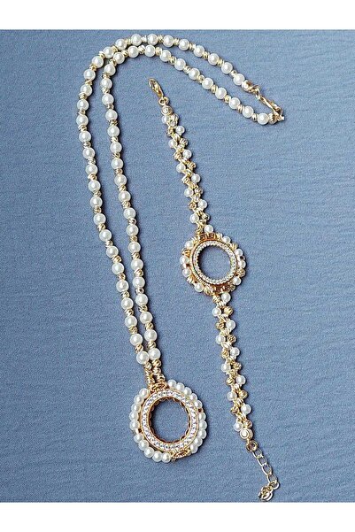 GEZERGOLD TAKI çeyrek kolye çeyrek bileklik incili dorikalı