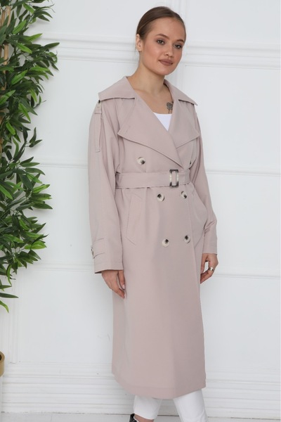 Wazze Su İtici Astarsız Oversize Trençkot