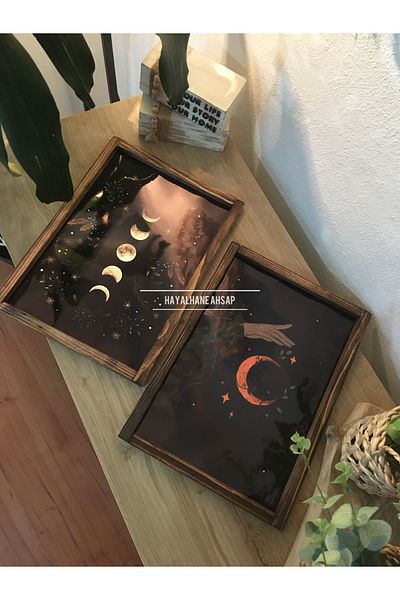 HAYALHANE AHŞAP Комплект маси Moon Design