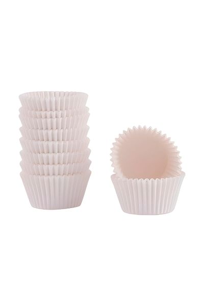 Yusuf Dirik YD Party Supplies White Muffin Paper Takribi 100 Pieces 50x30 Capsules No:4