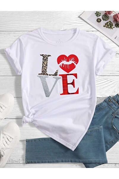 MAGORS STIL-X LOVE PRINTED Oversize kroj SPECIJALNA MAJICA ZA LJUBAVNIKE U BE...