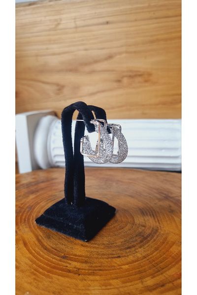 Defne Aksesuar SQUARE RING BALLON EARRING