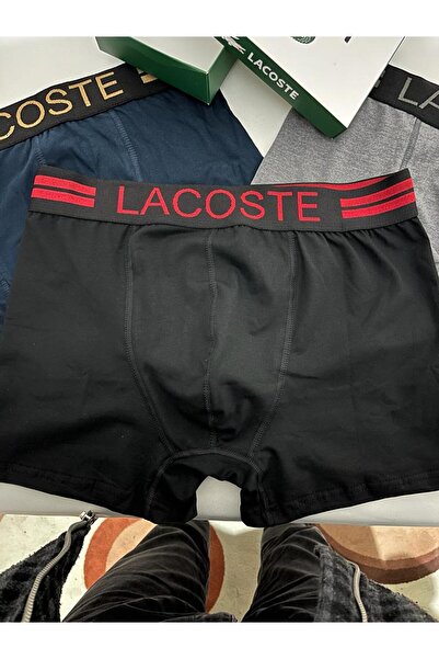 Mercan 3 Adet Kutulu Erkek Ligralı Boxer Seti