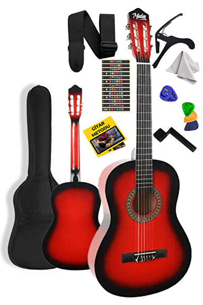 Midex Cg-36rd kaliteli 36" 3/4 Juniur Çocuk Gitarı 8-12 Yaş Arası Çanta Askı ...