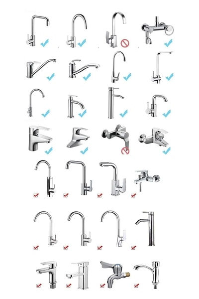 LOVYCO 720 Degree Rotatable Filtered Faucet Head Universal Function Saving Kitchen Sink Head