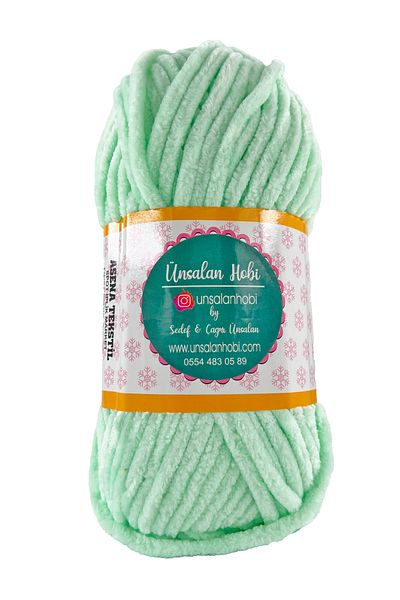 ÜNSALAN HOBİ Velvet Yarn 5 Πακέτο Λούτρινο Βελούδινο Μαλλί 5 Τεμάχια 100γρ