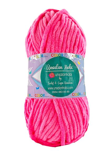ÜNSALAN HOBİ Velvet Yarn 5 Πακέτο Λούτρινο Βελούδινο Μαλλί 5 Τεμάχια 100γρ