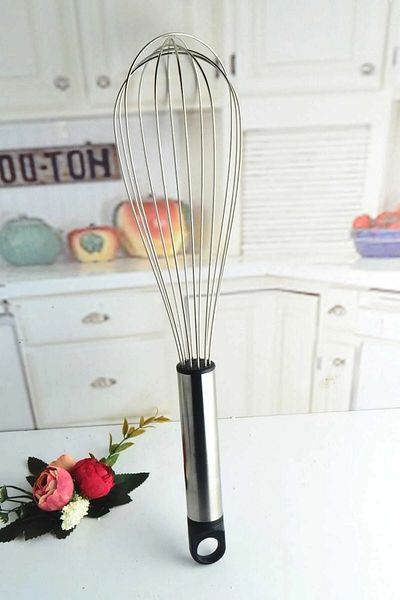 LOVYCO Stainless Steel Whisk Practical Kitchen Gadget, Meal Prep Whisk 30 Cm