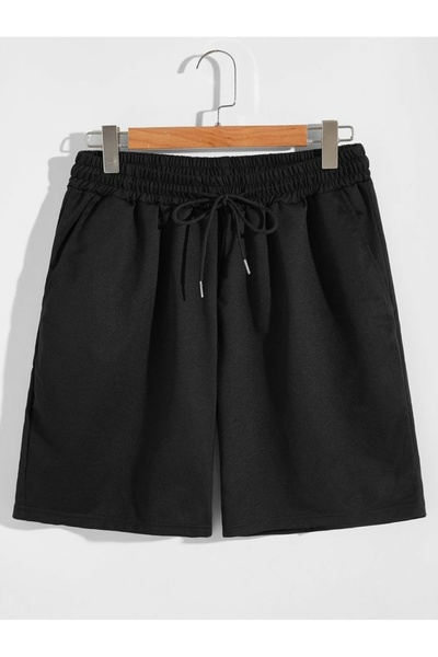 FİTGO Unisex Siyah Regular Şort