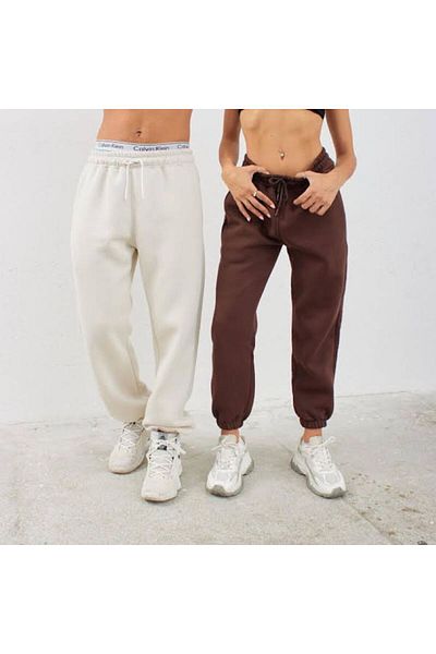 NO 601 Ψηλόμεσο χοντρό φλις εσωτερικά Jogger Sweatpants 3 κλωστών