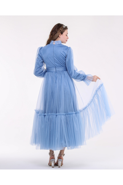 Asees Karina Tulle Princess Hijab Dress