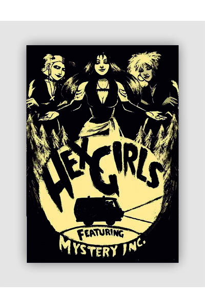 fırsatlar diyarı The Hex Girls Featuring Mystery Inc. Punk Rock Metal Duvar P...