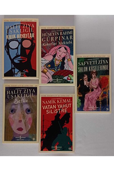 TÜRKİYE İŞ BANKASI KÜLTÜR YAYINLARI VATAN YAHUT SİLİSTRE,KIRIK HAYATLAR,SEFİL...