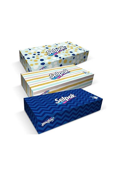 Selpak Fanse Selpak 50-Piece Wipes Box - 3 Pieces