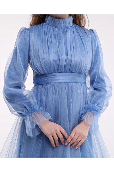 Asees Karina Tulle Princess Hijab Dress