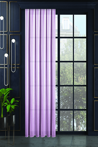 De'Vor Pırıltı Tül Perde Yüksek Kaliteli Pileli Dikim Tül Perde