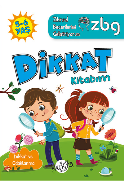 Kukla Yayınları أقوم بتطوير مهاراتي العقلية كتاب انتباهي 5-6 سنوات 64 صفحة