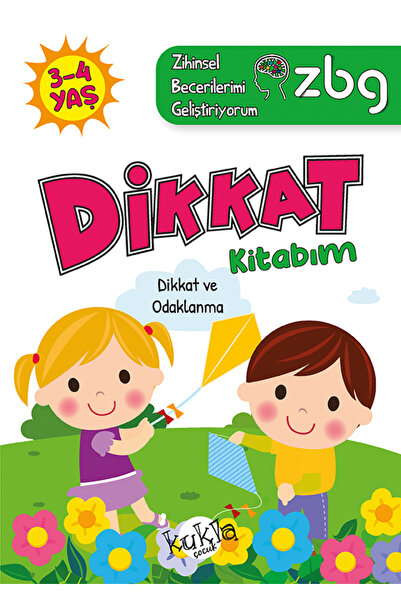 Kukla Yayınları I Am Improving My Mental Skills Attention Book 3-4 Years 64 P...