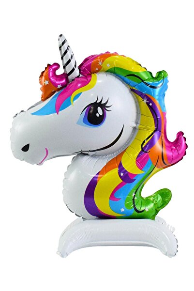 Patladı Gitti Safari Unicorn Figür Ayaklı Folyo Balon 48*50 Cm