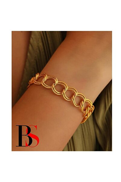 Bijustore Altın Kaplama Uzay Yolu Kadın Bileklik