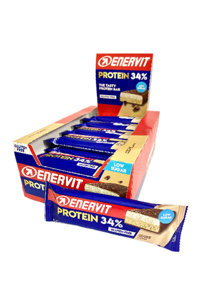 ENERVİT Enervit %34 Protein Bar 55gr 25 Adet - Kurabiye Aromalı