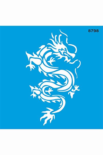 StencilSepeti التنين - قالب الرسم الاستنسل 30x30 سم