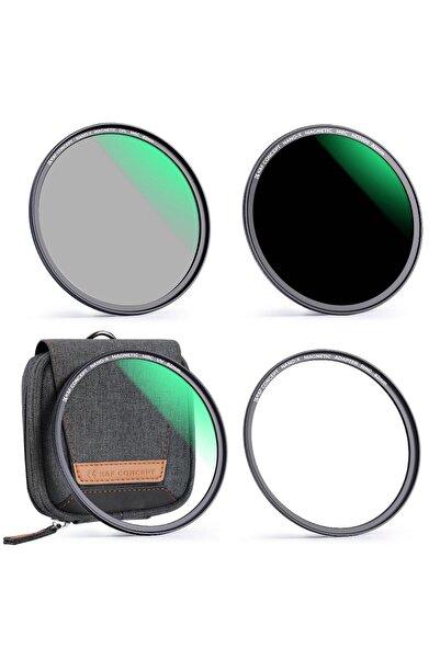 K&F CONCEPT 82mm Magnetic Filtre Set- ND1000 + CPL + UV + Çanta