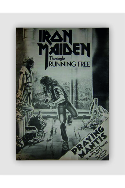 fırsatlar diyarı Iron Maiden the Single Running Free Punk Rock Metal Duvar Po...