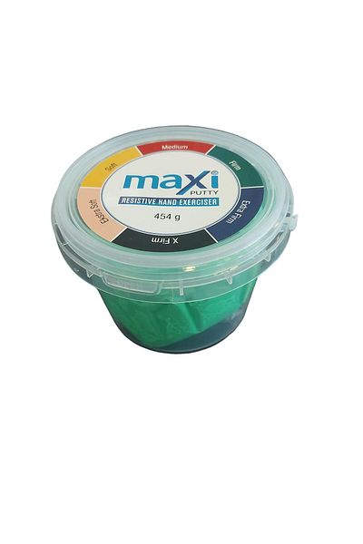 MAXİ Maxi Putty Hand Exercise Dough 454 gr Green Color (medium)