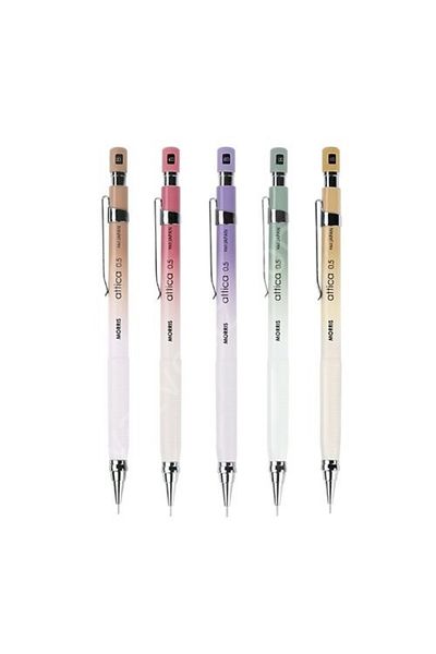 Morris Korean Color Transitional Versatil Pen, Morris Attica 0.5mm Dusty Rose Color, Red