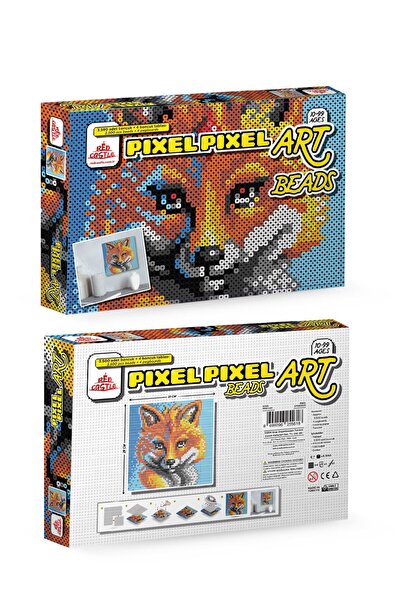 Pixel Pixel Set de activități cu mărgele pentru adulți (Fox)-FOX ACTIVITY ART BEADS PPA01-01